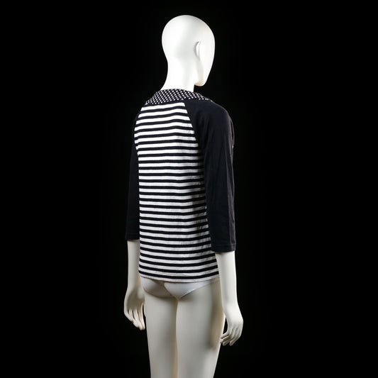 t-shirt - Black, White - (Storlek: L)