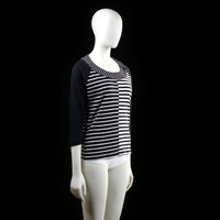 t-shirt - Black, White - (Storlek: L)