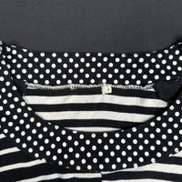 t-shirt - Black, White - (Storlek: L)