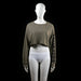 H&M - sweatshirt - Taupe, Black - (Storlek: M)