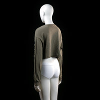 H&M - sweatshirt - Taupe, Black - (Storlek: M)