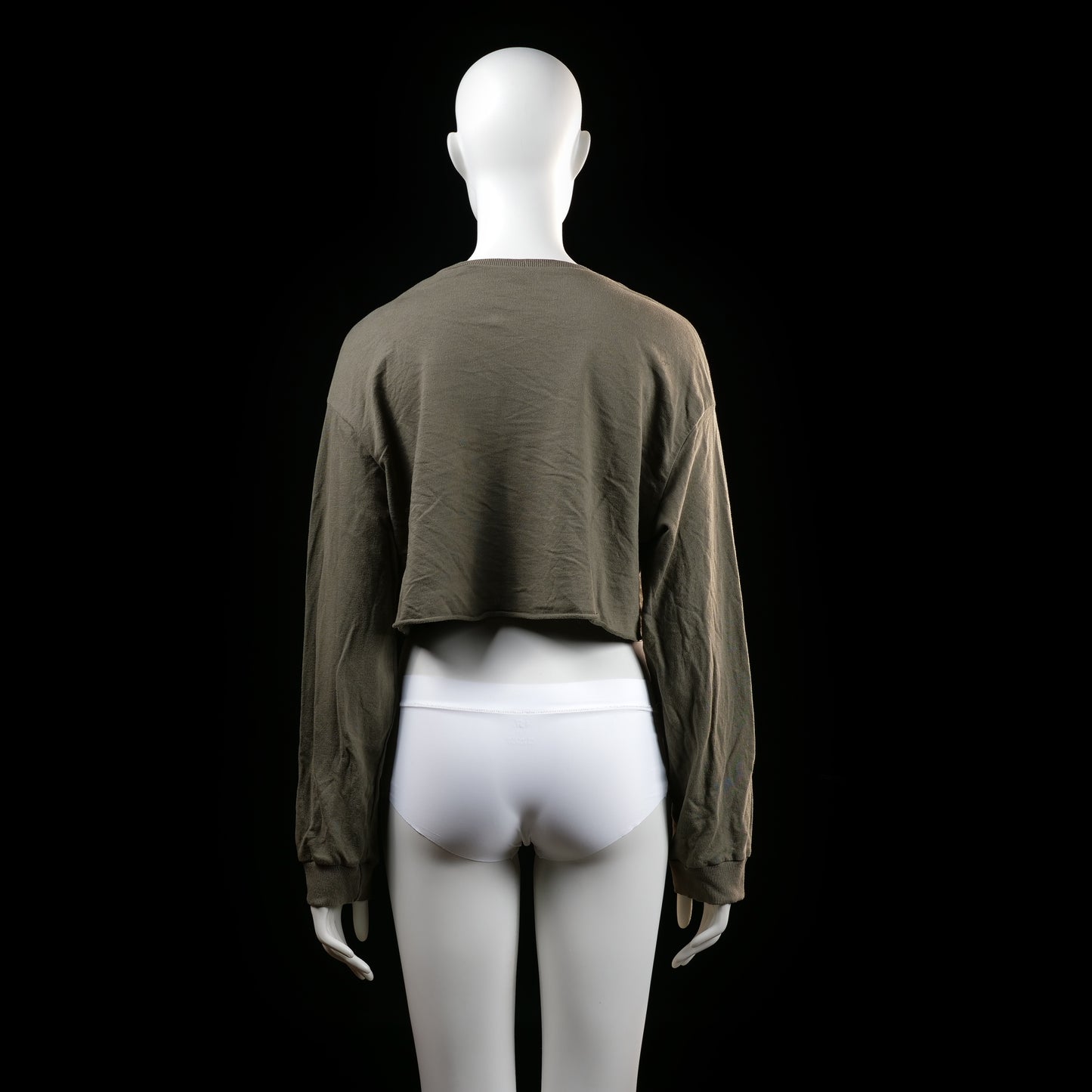 H&M - sweatshirt - Taupe, Black - (Storlek: M)