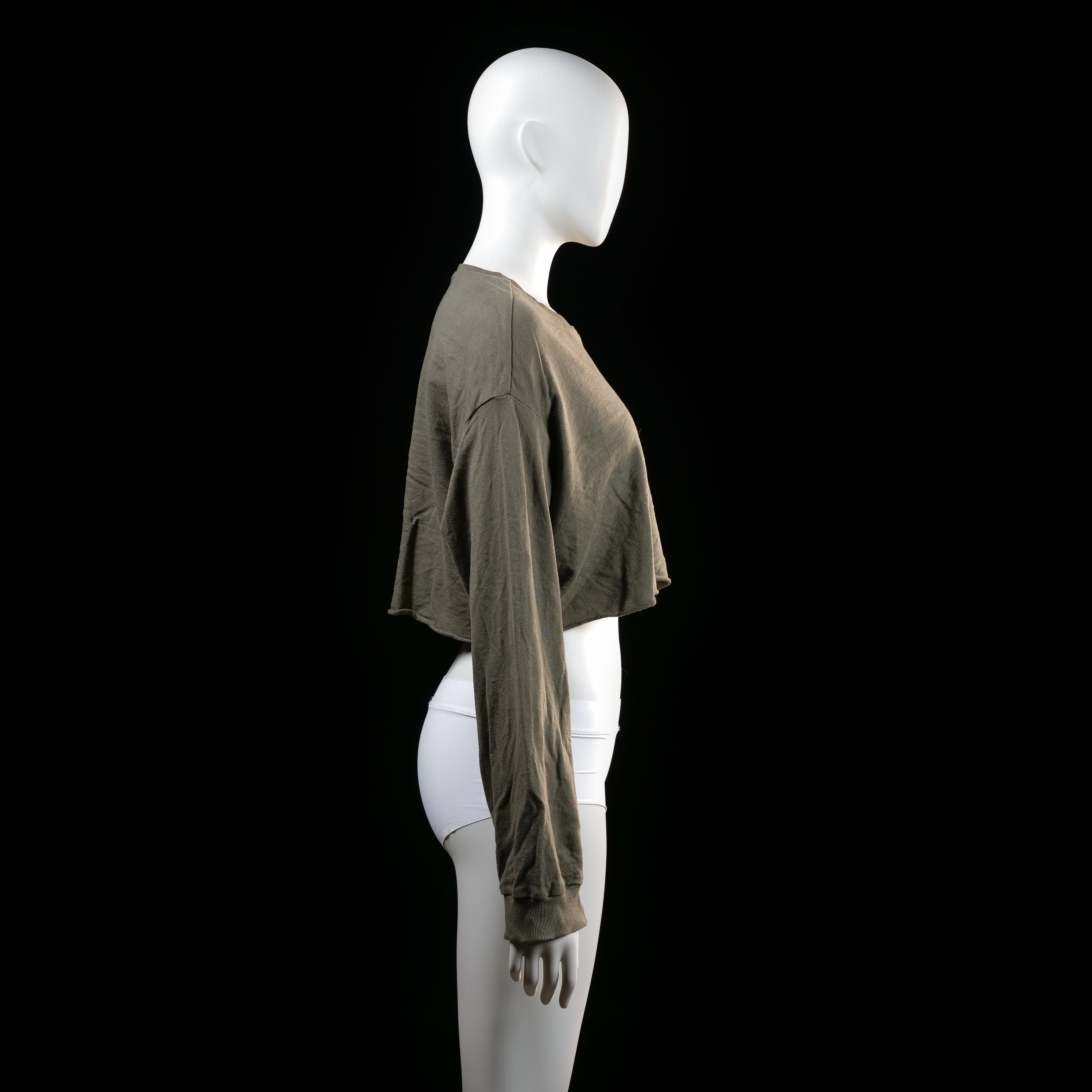 H&M - sweatshirt - Taupe, Black - (Storlek: M)