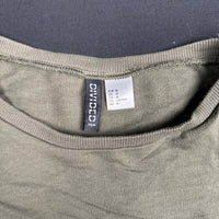 H&M - sweatshirt - Taupe, Black - (Storlek: M)