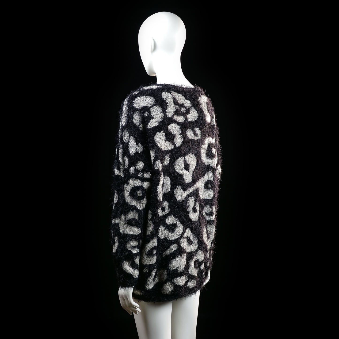 Ms Mode - sweater - Black, Ivory - (Storlek: XL)