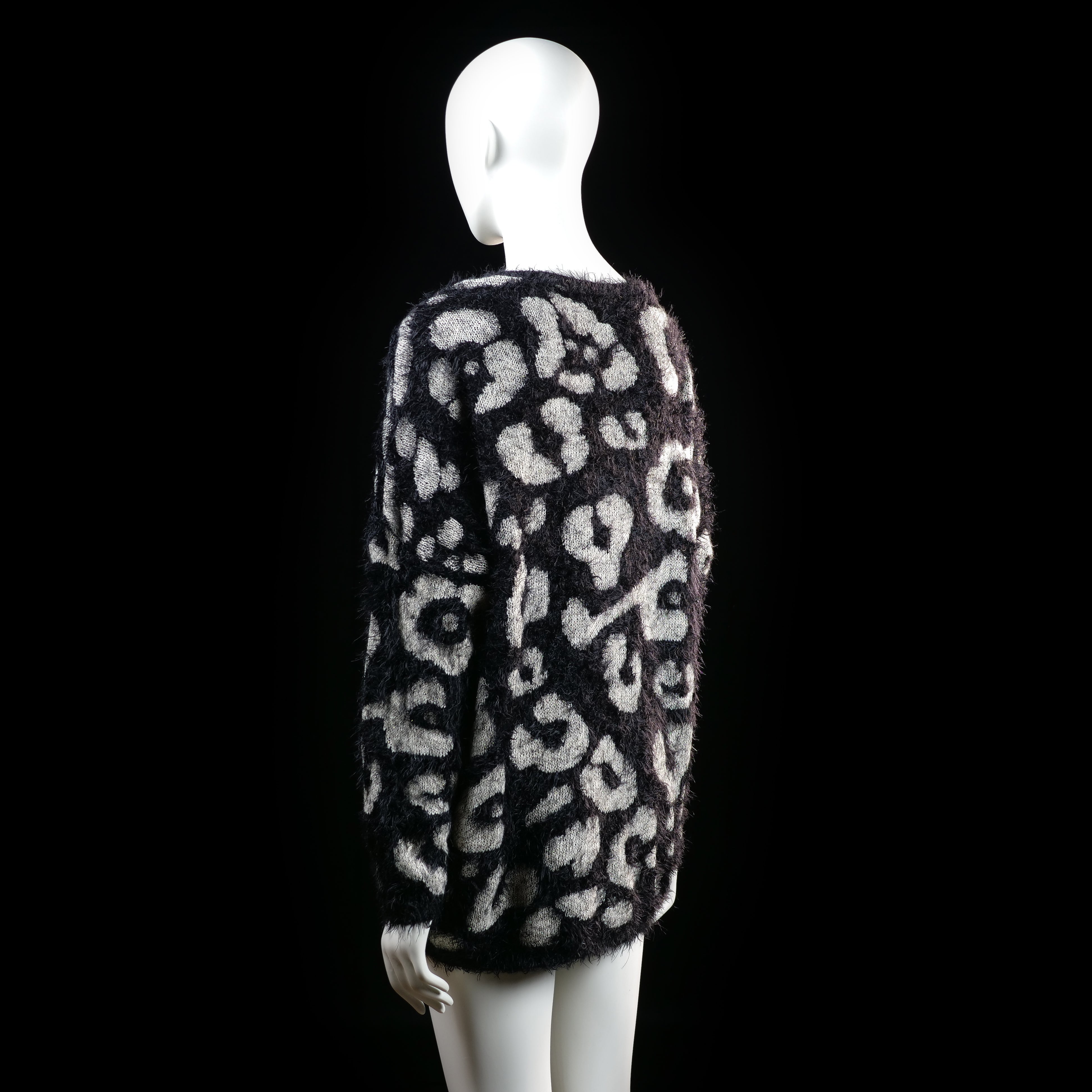 Ms Mode - sweater - Black, Ivory - (Storlek: XL)