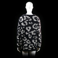 Ms Mode - sweater - Black, Ivory - (Storlek: XL)