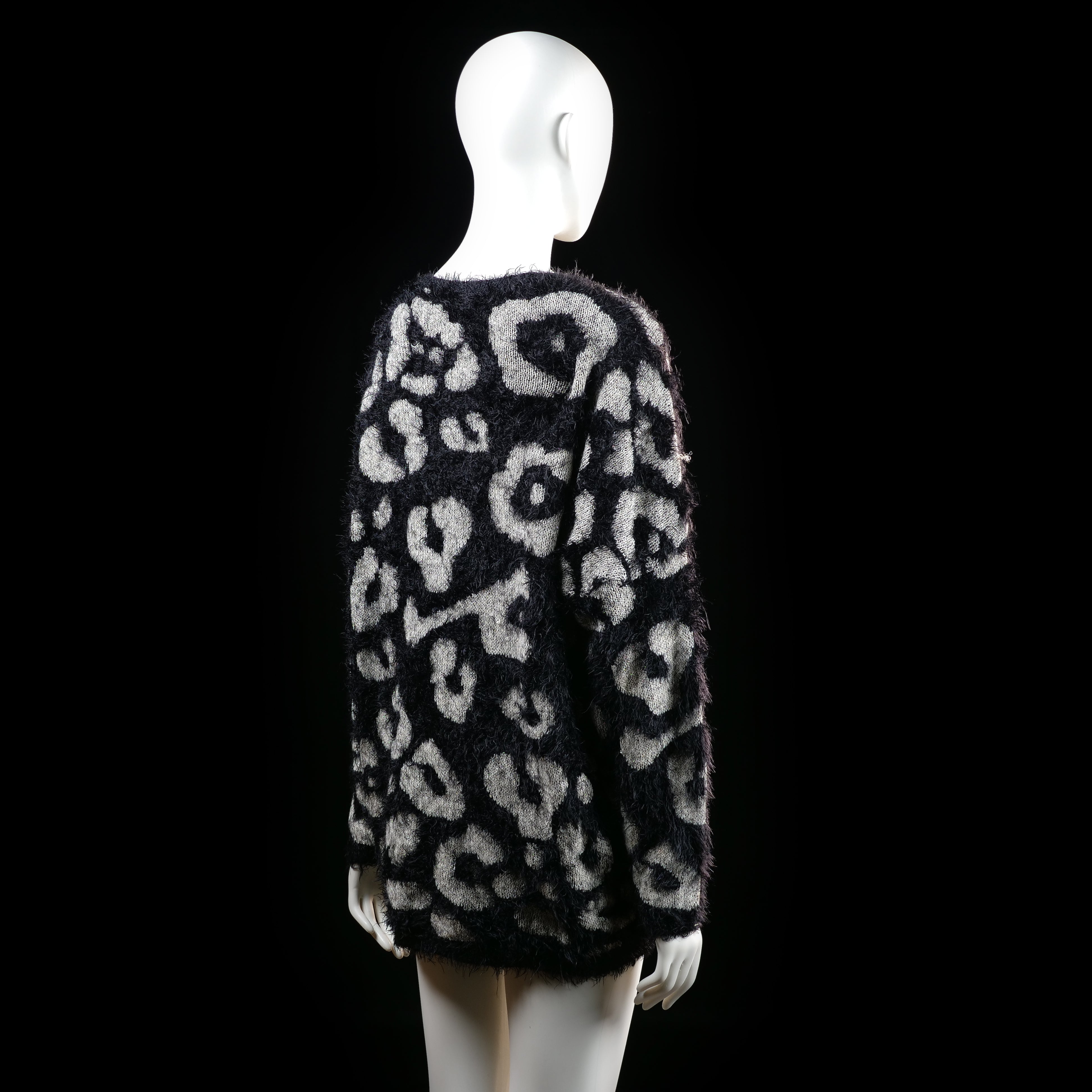 Ms Mode - sweater - Black, Ivory - (Storlek: XL)