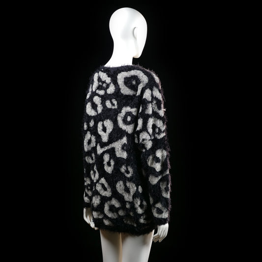 Ms Mode - sweater - Black, Ivory - (Storlek: XL)