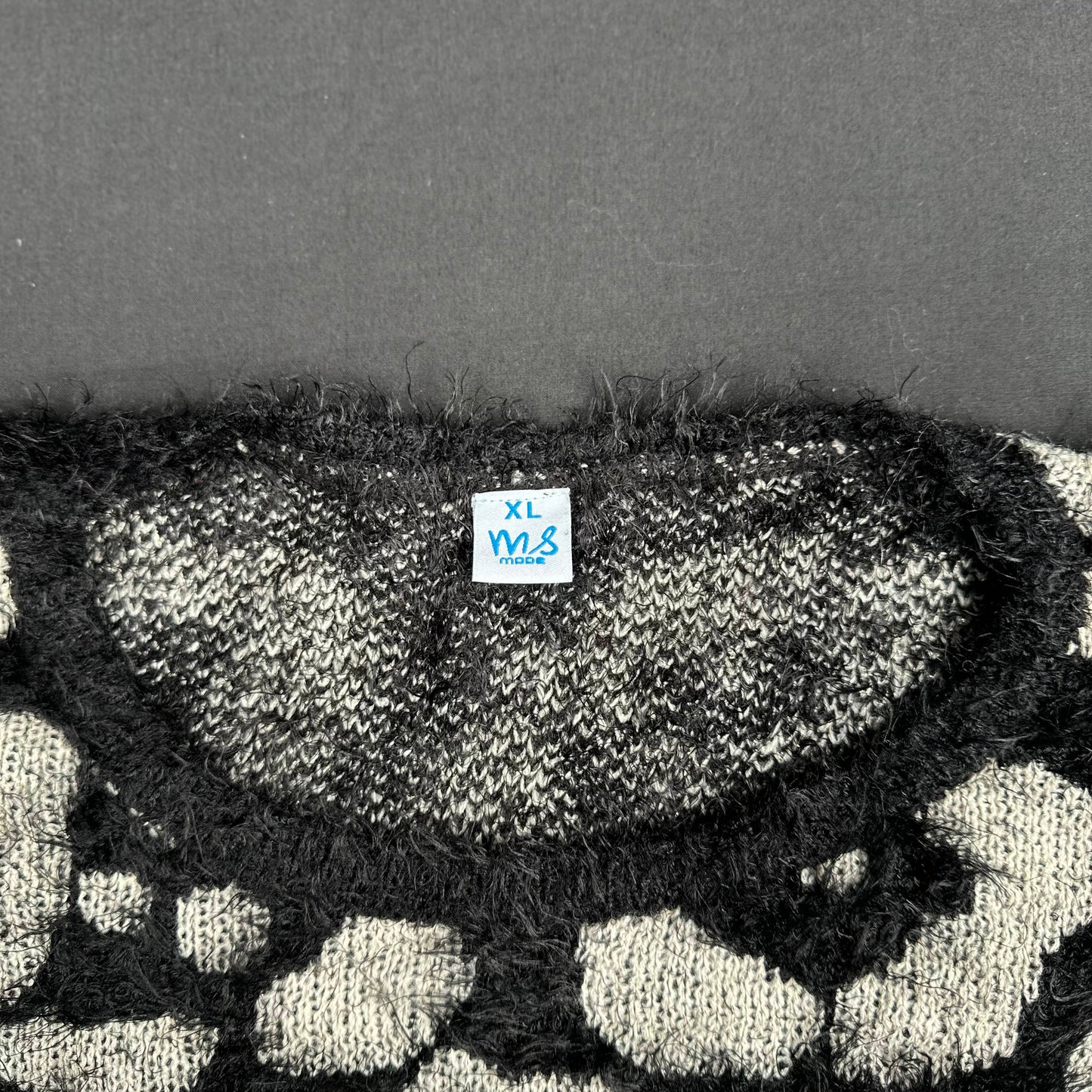 Ms Mode - sweater - Black, Ivory - (Storlek: XL)