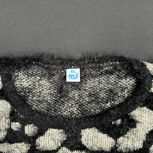 Ms Mode - sweater - Black, Ivory - (Storlek: XL)