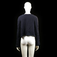 Zara - blouse - Navy - (Storlek: M)