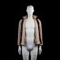 H&M Divided - fleece jacket - Camel, Black - (Storlek: S)