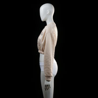 Shein - sweatshirt - Beige - (Storlek: XS)