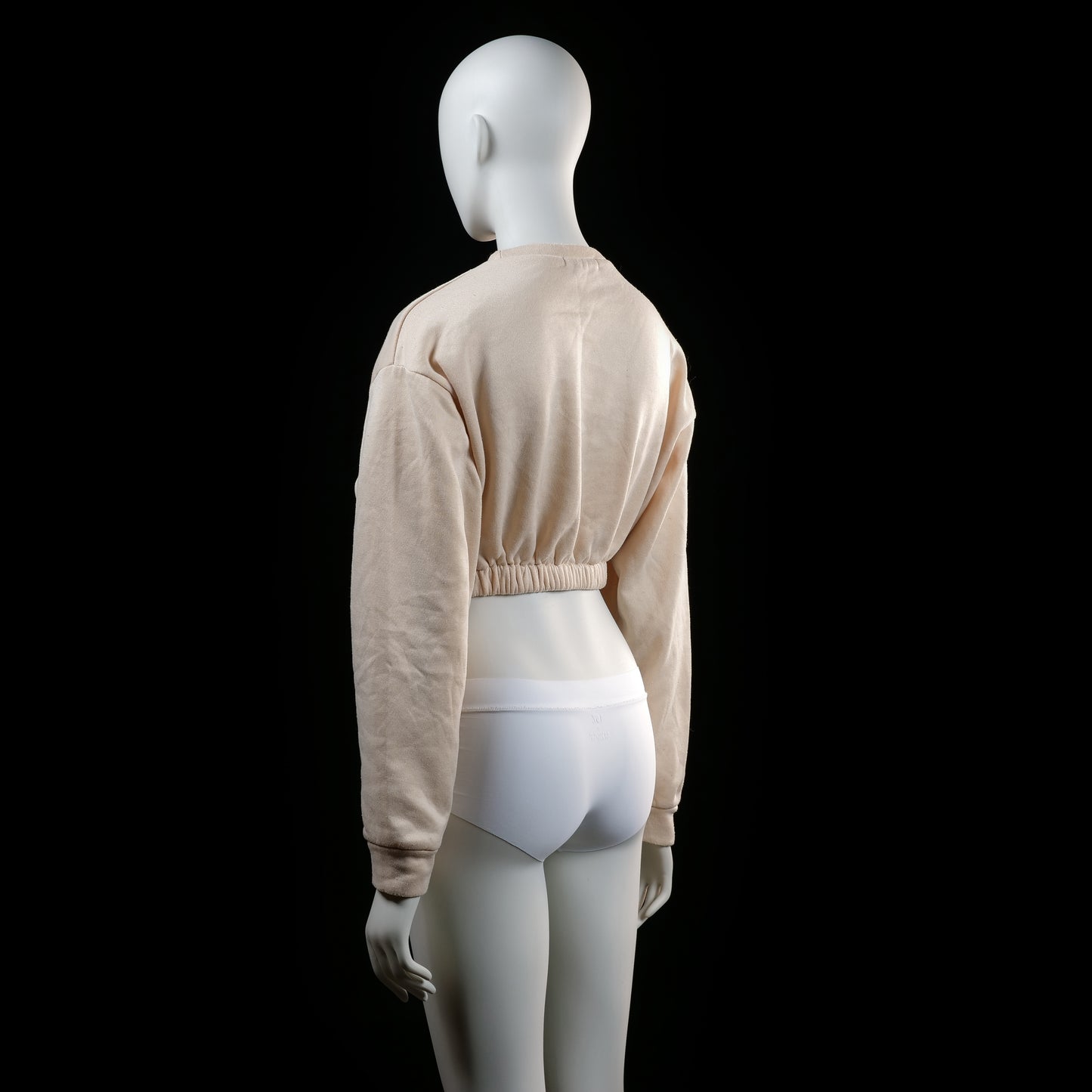 Shein - sweatshirt - Beige - (Storlek: XS)