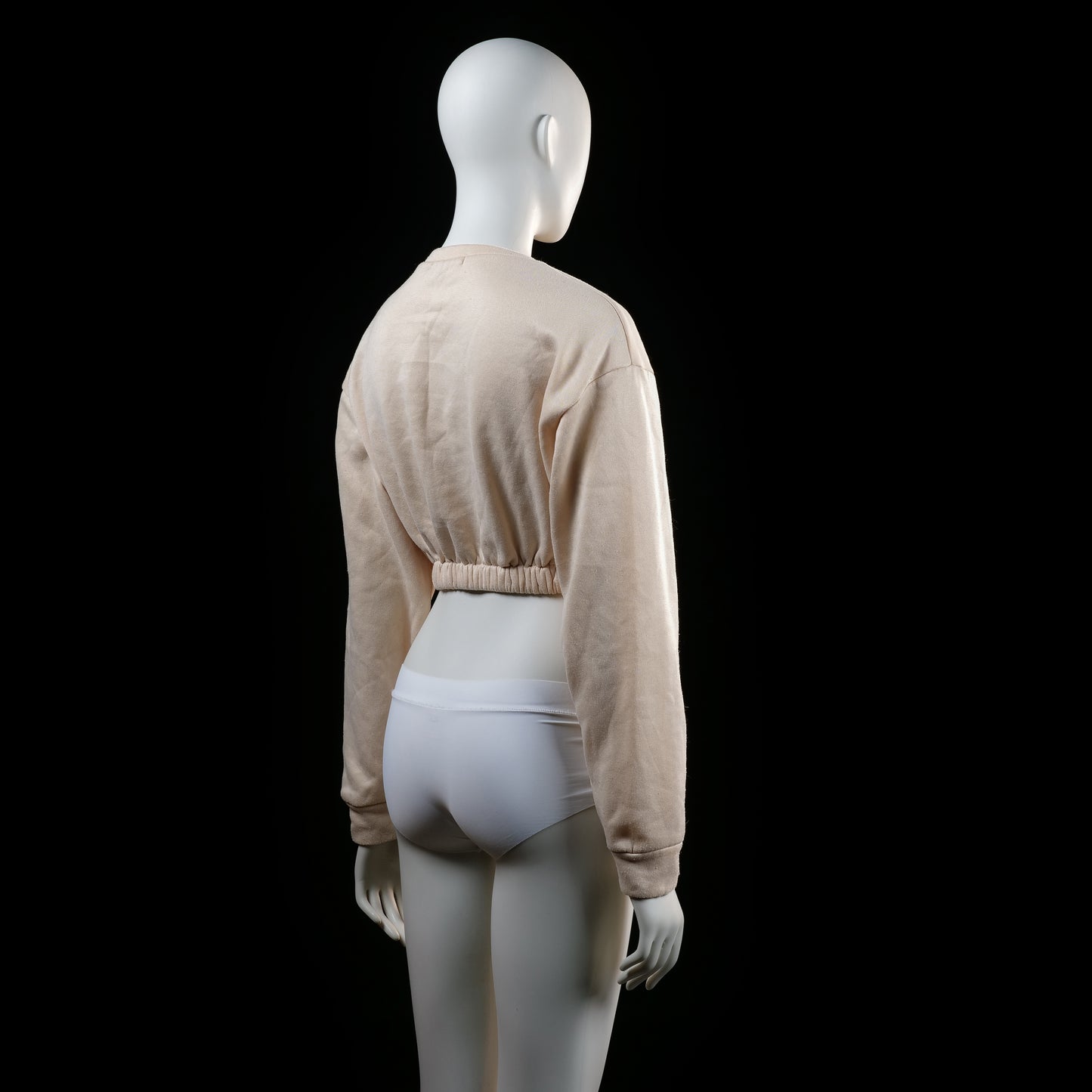 Shein - sweatshirt - Beige - (Storlek: XS)