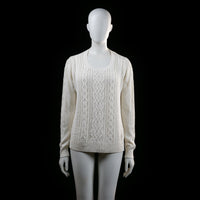 Lindex - sweater - Ivory - (Storlek: M)