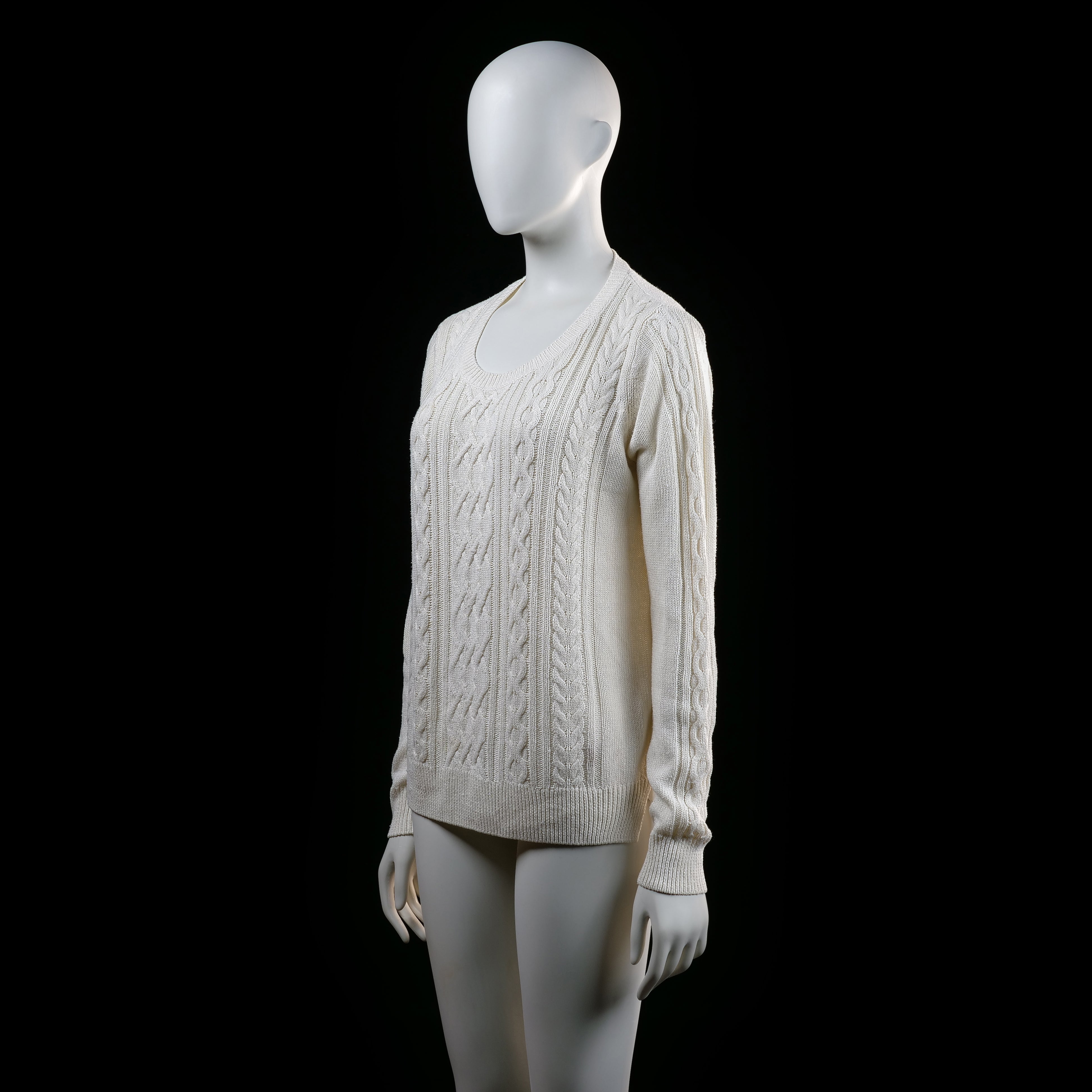 Lindex - sweater - Ivory - (Storlek: M)