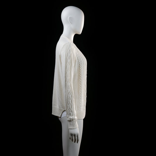 Lindex - sweater - Ivory - (Storlek: M)