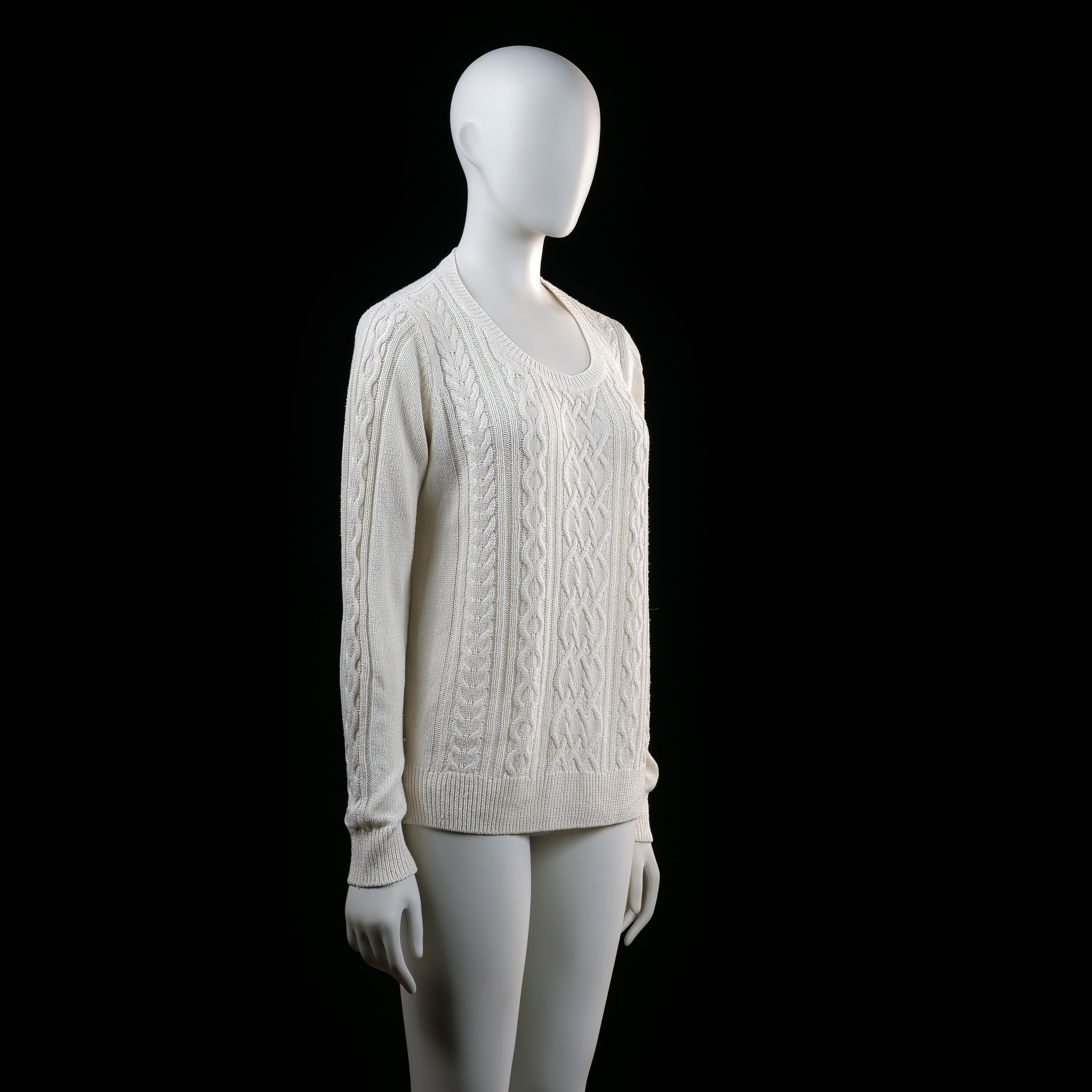 Lindex - sweater - Ivory - (Storlek: M)