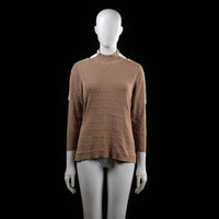 Eksept - sweater - Camel, White - (Storlek: L)