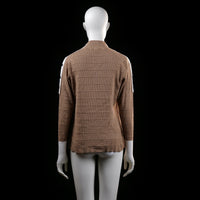 Eksept - sweater - Camel, White - (Storlek: L)
