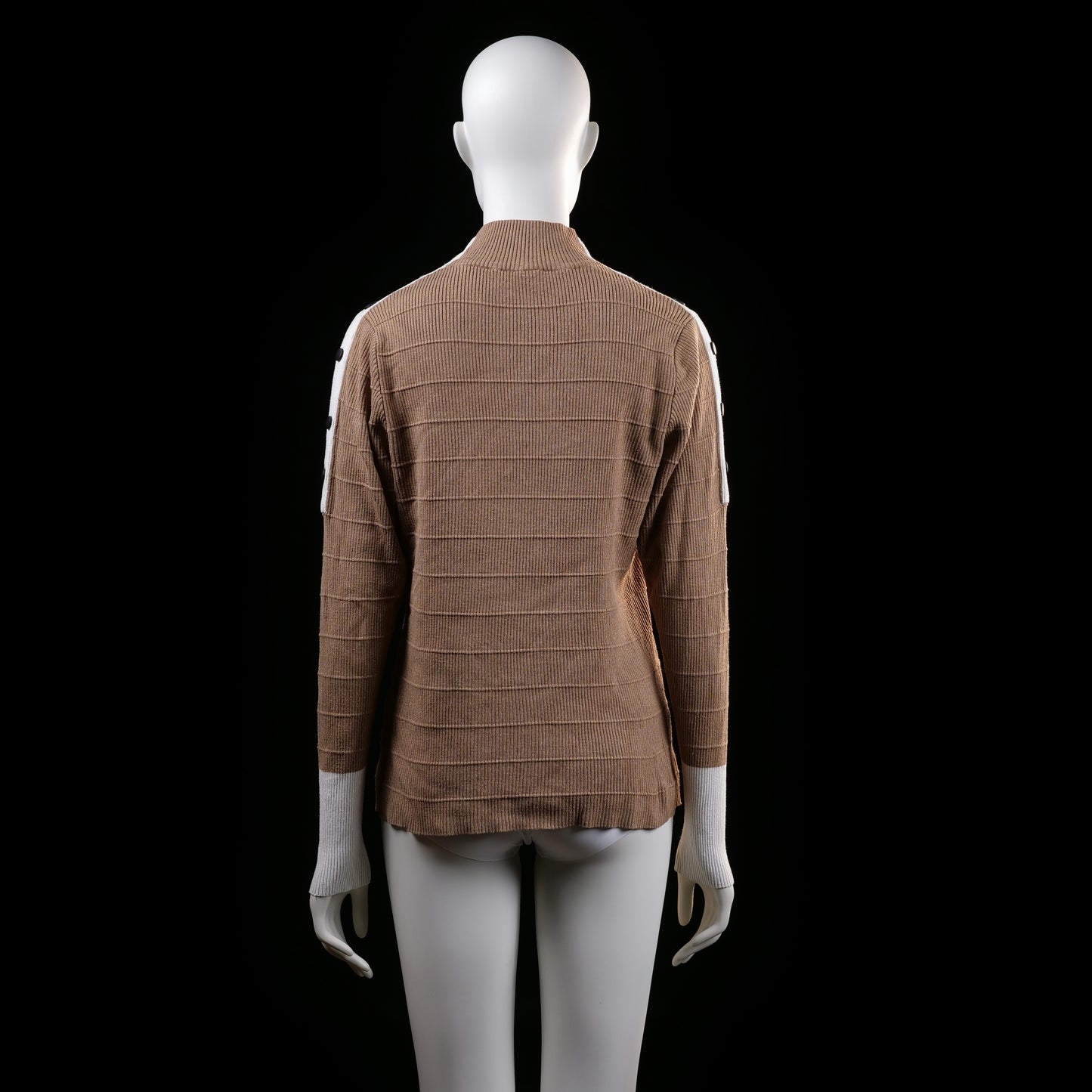 Eksept - sweater - Camel, White - (Storlek: L)
