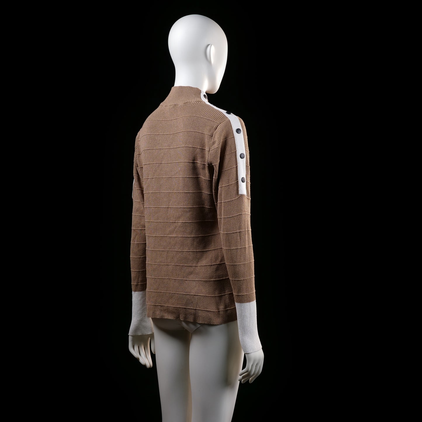 Eksept - sweater - Camel, White - (Storlek: L)