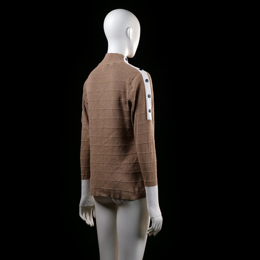 Eksept - sweater - Camel, White - (Storlek: L)