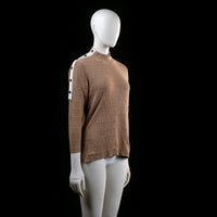 Eksept - sweater - Camel, White - (Storlek: L)