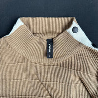 Eksept - sweater - Camel, White - (Storlek: L)