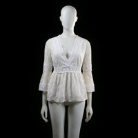 Vintage Dressing - blouse - Ivory - (Storlek: M)