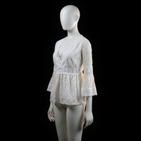 Vintage Dressing - blouse - Ivory - (Storlek: M)
