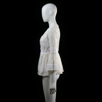 Vintage Dressing - blouse - Ivory - (Storlek: M)