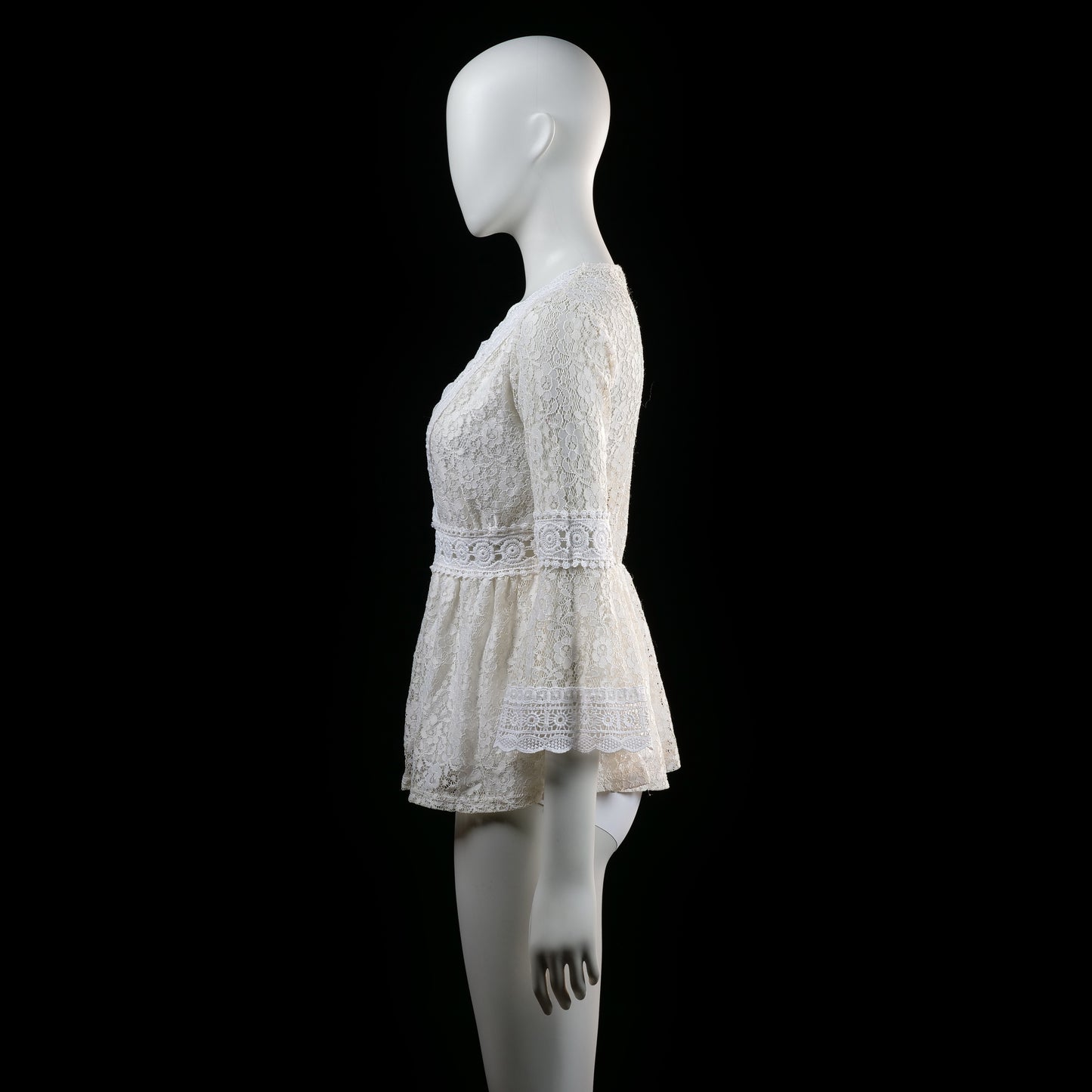 Vintage Dressing - blouse - Ivory - (Storlek: M)