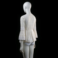 Vintage Dressing - blouse - Ivory - (Storlek: M)