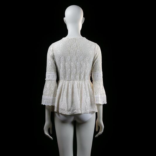 Vintage Dressing - blouse - Ivory - (Storlek: M)