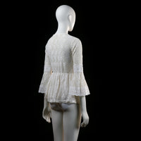 Vintage Dressing - blouse - Ivory - (Storlek: M)