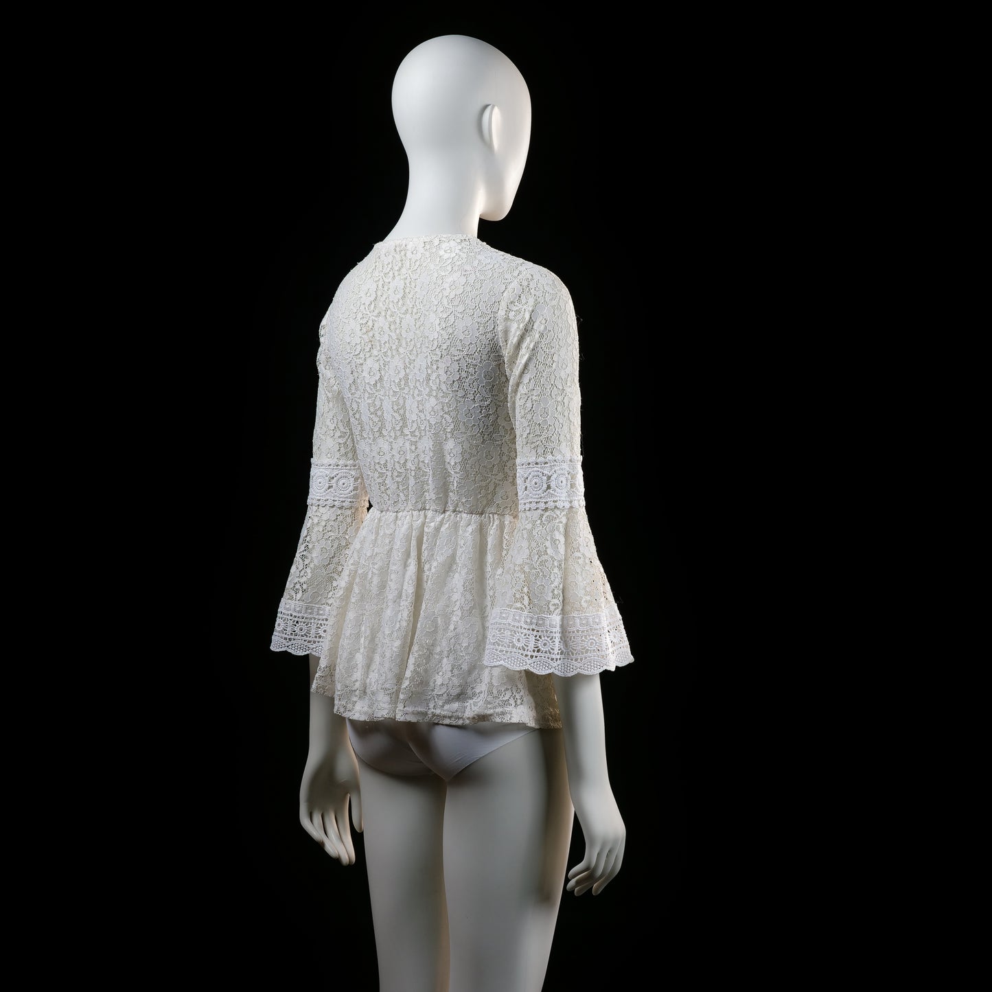 Vintage Dressing - blouse - Ivory - (Storlek: M)