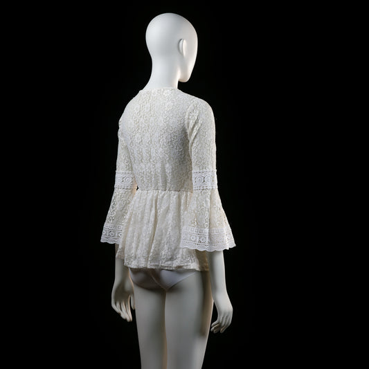 Vintage Dressing - blouse - Ivory - (Storlek: M)