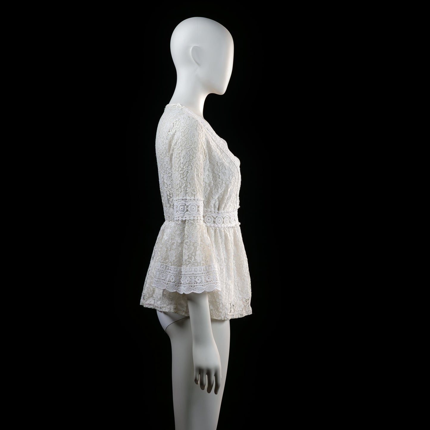 Vintage Dressing - blouse - Ivory - (Storlek: M)