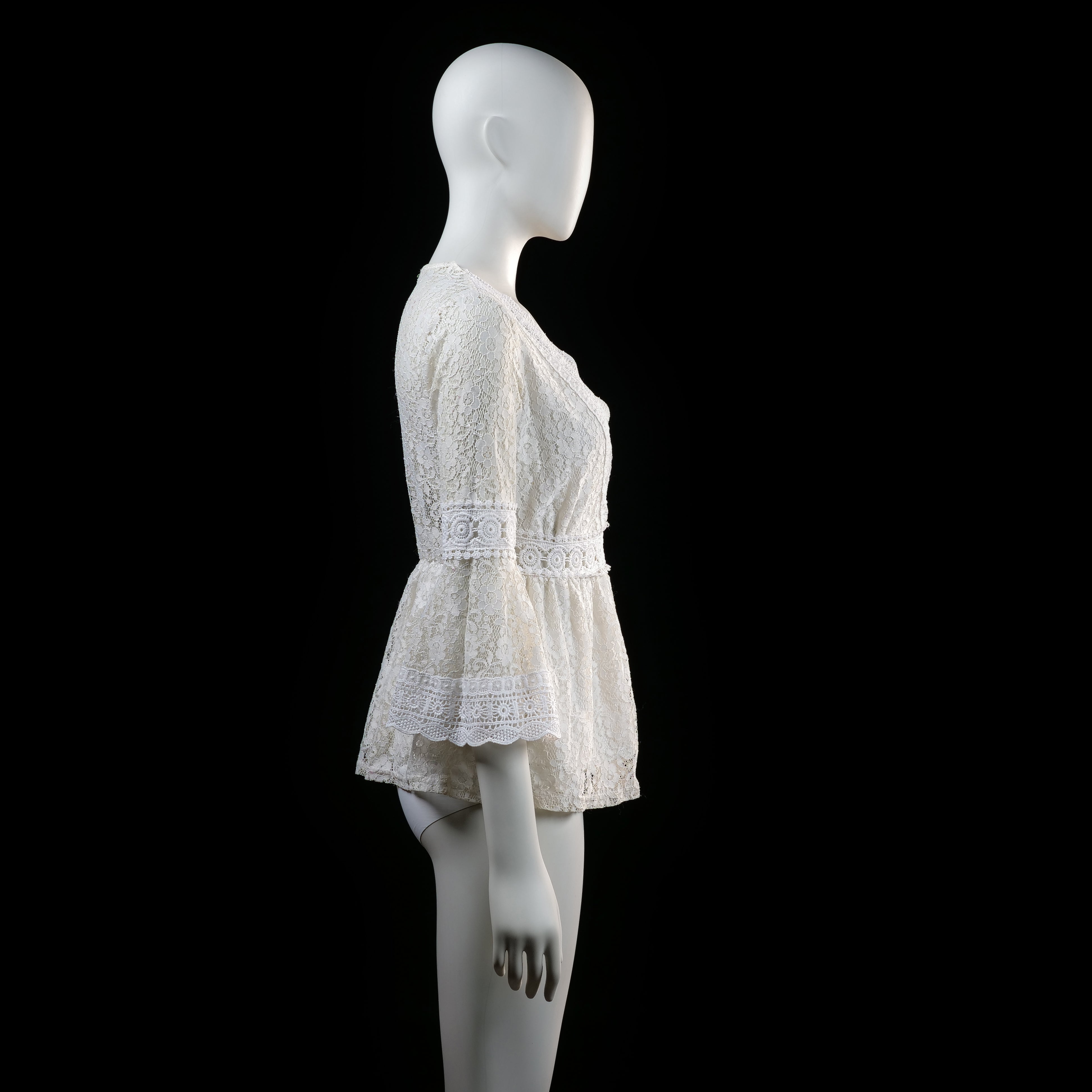 Vintage Dressing - blouse - Ivory - (Storlek: M)