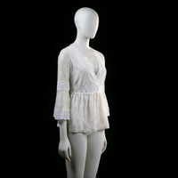 Vintage Dressing - blouse - Ivory - (Storlek: M)