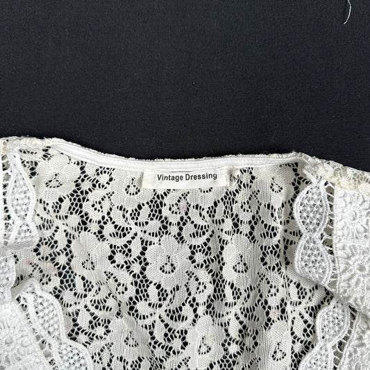 Vintage Dressing - blouse - Ivory - (Storlek: M)