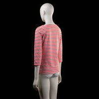 Lindex - t-shirt - White, Red - (Storlek: M)