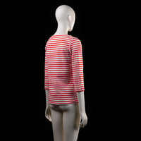 Lindex - t-shirt - White, Red - (Storlek: M)