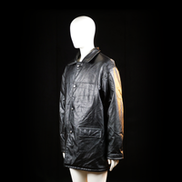 Ac - leather jacket - Black - (Storlek: XXL)