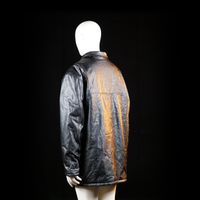 Ac - leather jacket - Black - (Storlek: XXL)