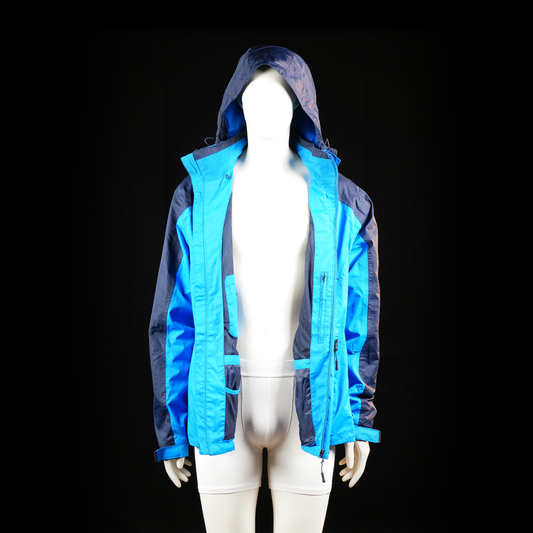 Crivit - rain jacket - Sky Blue, Navy - (Storlek: 56)