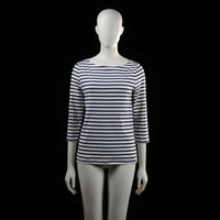 Lindex - t-shirt - White, Navy - (Storlek: M)
